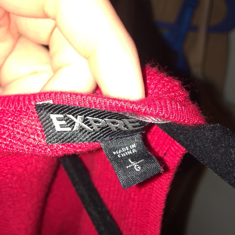 Express cropped sweater